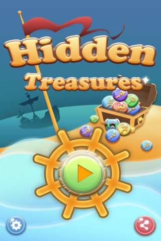 100 Hidden Treasures Match Three Puzzle screenshot 2