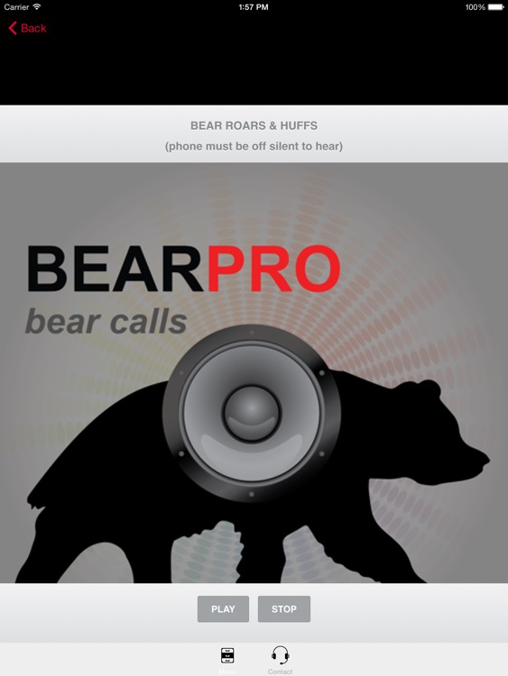 REAL Bear Calls and Bear Sounds for Big Game Hunting -- BLUETOOTH COMPATIBLE screenshot-0