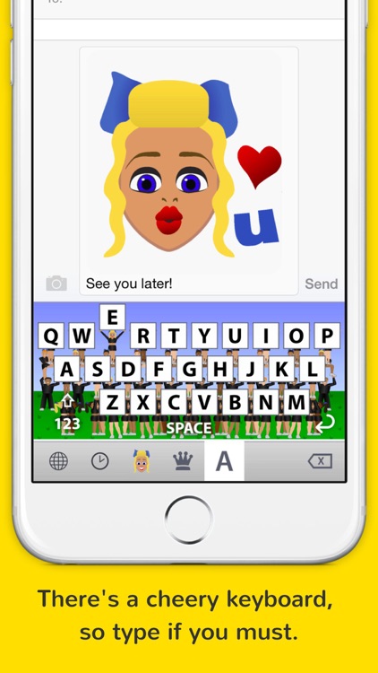 CheerKeys - the cheerleading keyboard from Cheermoji screenshot-3