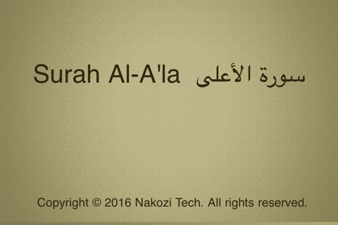 Surah Al-A'la Touch Pro screenshot 3