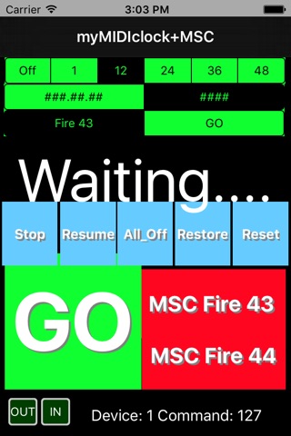 myMIDIclock+MSC screenshot 3