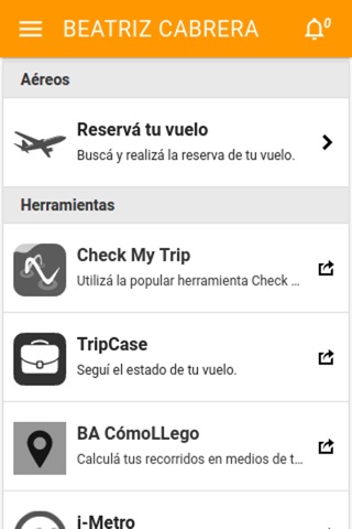 Beatriz Cabrera Viajes screenshot 2