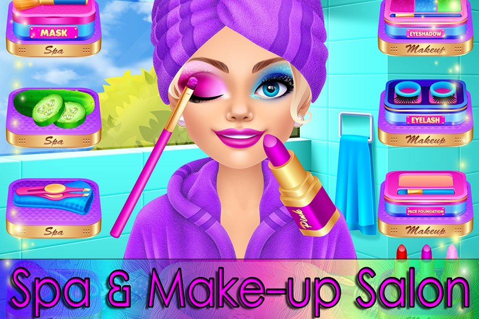 Princess Fashion Girl - Makeup, Girls & Kids Games screenshot 2