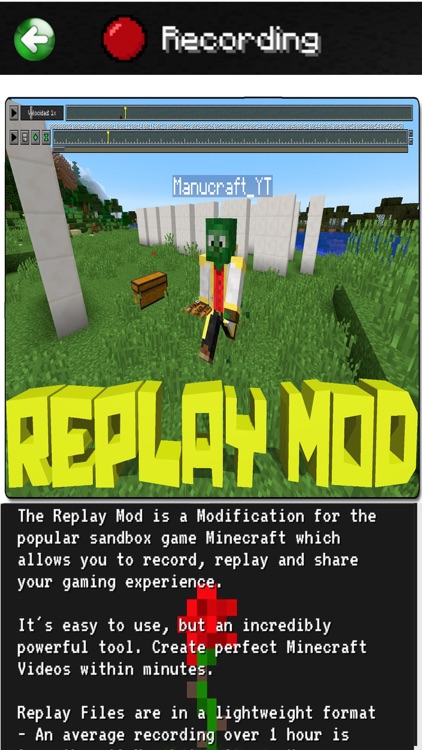 Replay and Recording Mod for Minecraft Pc : Complete Info and Play Guide screenshot-3
