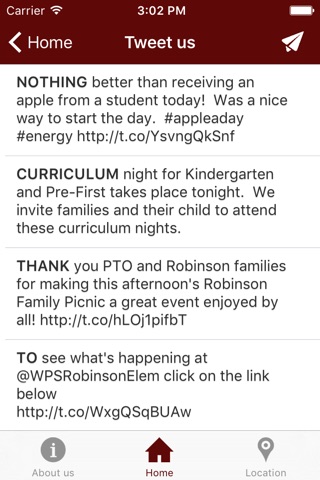 Col. John Robinson School  – Westford, MA – Mobile School App screenshot 2