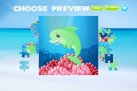 Sea Animals Jigsaw Puzzles - Amazing Underwater - Children Educational Games for little boys and girls age 3+ screenshot 4