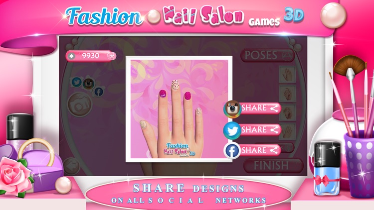 Fashion Nail Salon Games 3D: Create Awesome Beauty Nails and Prom Manicure Designs screenshot-4