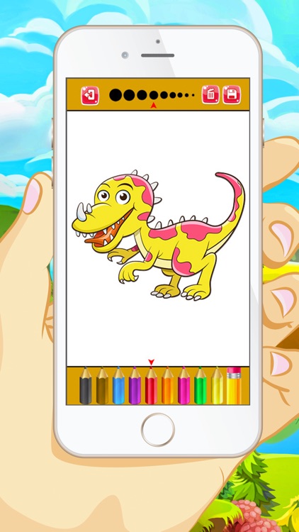 Dinosaur Coloring Book :  Educational Color and  Paint Games Free For kids and Toddlers screenshot-1
