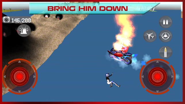 Flying Bike: Police vs Cops - Police Motorcycle Shooting Thi(圖3)-速報App