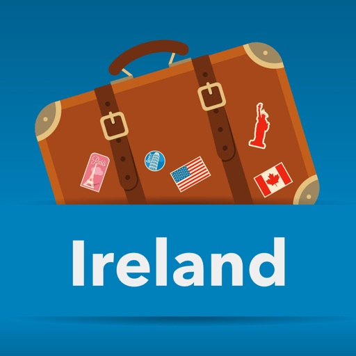 Ireland offline map and free travel guide icon