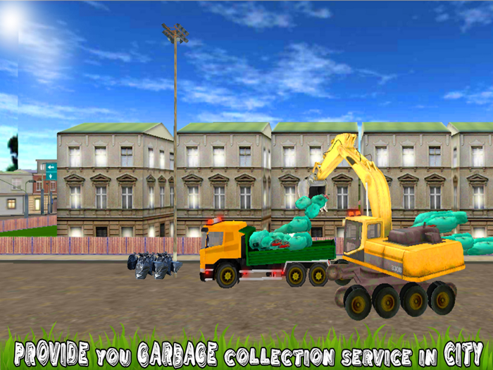 City Excavator Garbage Truck