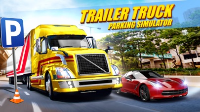 Trailer Truck Parking with Real City Traffic Car Driving Sim Screenshot 1
