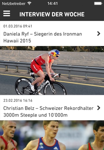 Datasport Event App screenshot 2