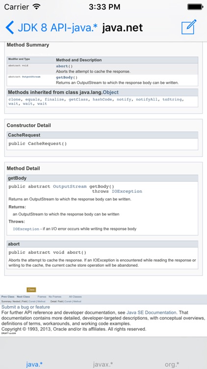 Java Platform, Standard Edition 8 API Specification screenshot-3