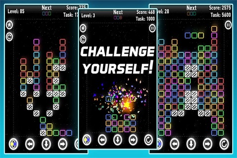 Glow Block - Neon Blocks Game screenshot 2