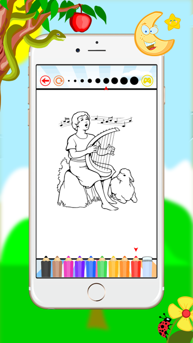 How to cancel & delete Bible Christ Coloring Book - Drawing and Paint For Kids from iphone & ipad 4