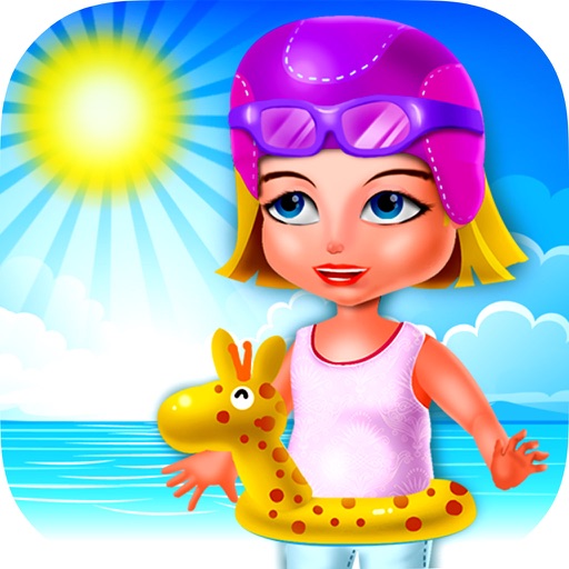 Baby On Beach Icon