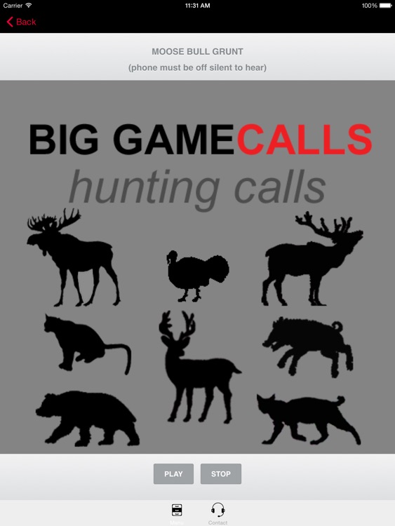 Big Game Hunting Calls - The Ultimate Hunting Calls App BLUETOOTH COMPATIBLE