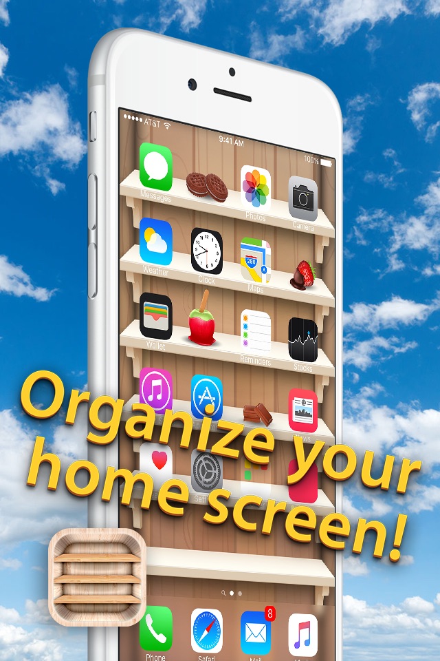 Top Shelves Wallpaper – Home Screen Backgrounds with Shelf, Frame and Sticker Decorations screenshot 4
