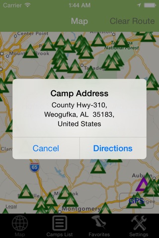 Alabama – Camping & RV spots screenshot 4