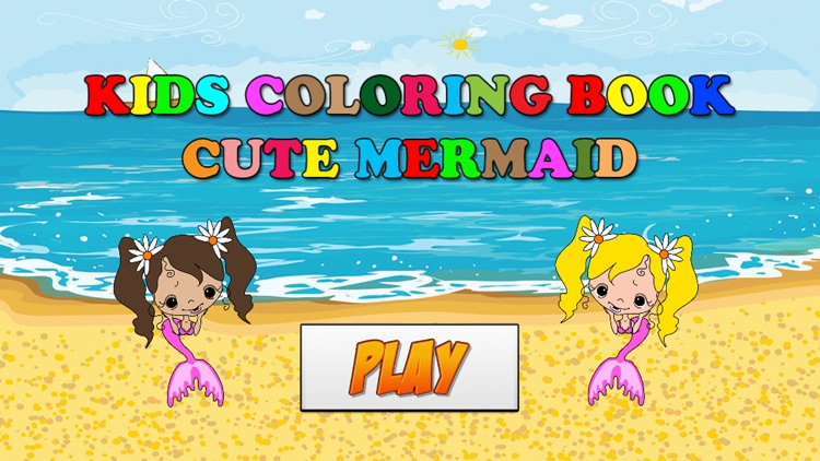 Free Coloring Book Game For Kids - Painting Cute Mermaid