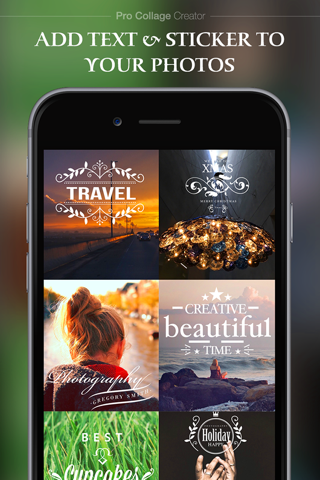 Pro Collage Creator – Add beautiful text & artwork to photos screenshot 2