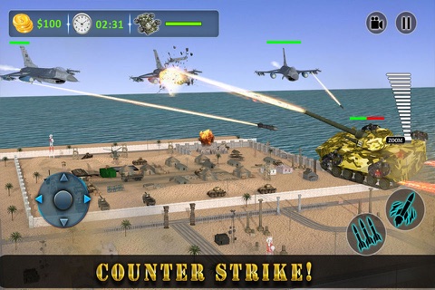 Flying Hovertank Battle - Army Panzer Tanks vs Gunship Warfare screenshot 4