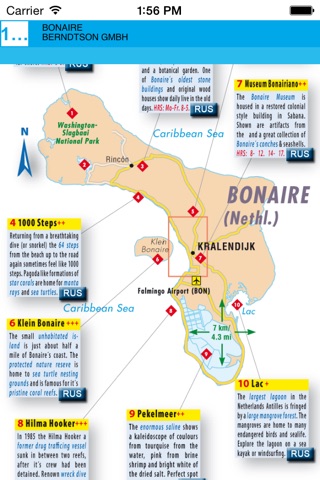 Bonaire. Road map screenshot 4