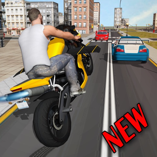 Flying Moto Traffic Racer 3d iOS App