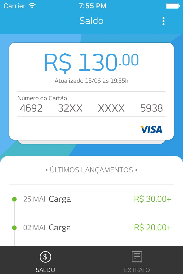 Pré-pago Visa BRA screenshot 2