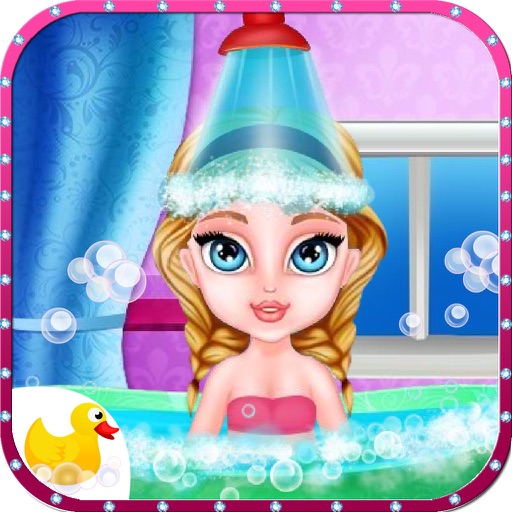 Barbie doing spa icon