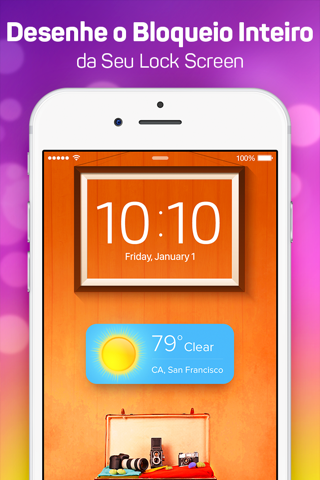 Lock Screen Designer Free - Lockscreen Themes and Live Wallpapers for iPhone. screenshot 2