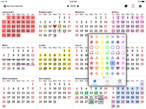 All-in-One Year Calendar - náhled