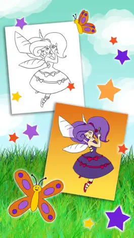 Game screenshot Paint fairies for girls from 3 to 6 years mod apk