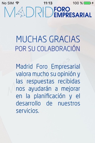 Encuesta Madrid Foro Empresarial screenshot 3