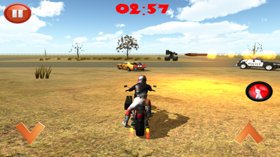 Gunship tanks vs Desert Biker Rider Rescue Police Car Gamesのおすすめ画像2