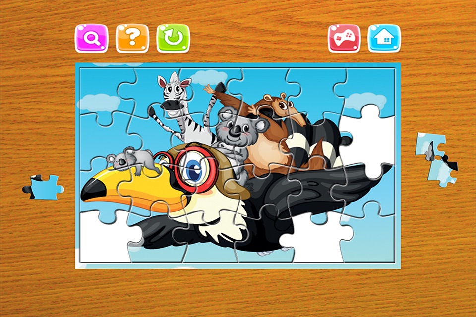 Animals Jigsaw Puzzles – Puzzle Game Free for Kids and Toddler - Preschool Learning Games screenshot 4