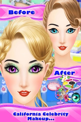 California Makeup Celebrity : makeover tips games screenshot 4