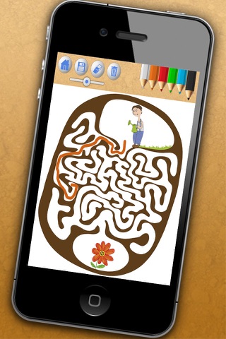 Animal maze game for kids - Solve the maze do the puzzle and paint the funny animals in the game Premium screenshot 2