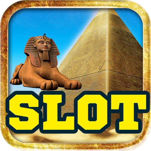 Egypt Pharoah and Cleopatra Book of Ra Slot - Free Spin Bonus Jackpot Vegas Casino Poker Machine Game Icon