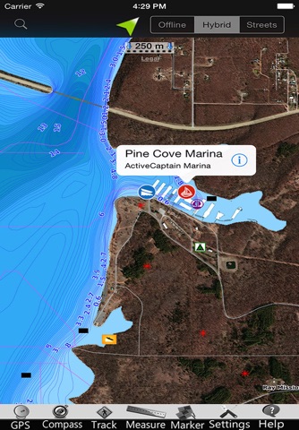 Fort Gibson Lake GPS Charts screenshot 3