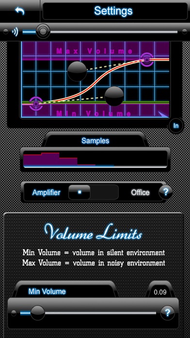 AutoVolume ~ Automatic Volume Control ~  Auto self adjusting music volume on loud noise (amplifier will control volume Up and Down) or boost awareness by having the volume level instantly lower itself on outside noise (audio limiter) Screenshot 1