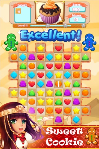 Sweet Cookie Blast Crumble : Jelly Crush Crazy Candies Free Games screenshot 2