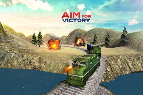 Gunship Train War –  A 3D Railroad Locomotive Counter Attack screenshot 3