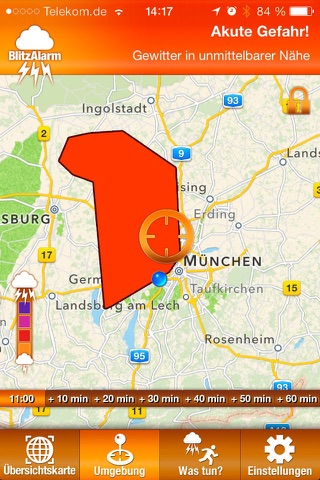 BlitzAlarm - Gewitterwarnung von nowcast screenshot 2