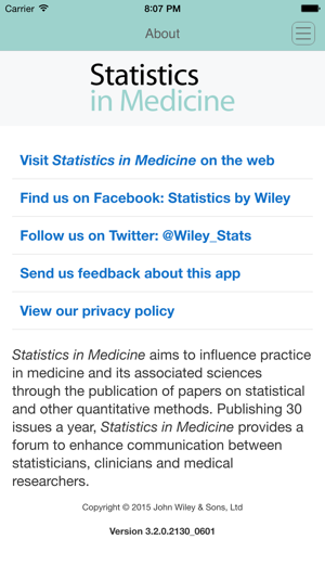 Statistics in Medicine(圖3)-速報App