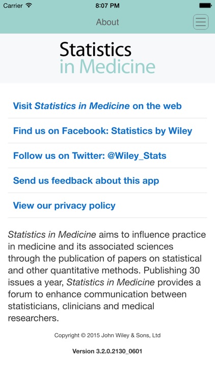 Statistics in Medicine