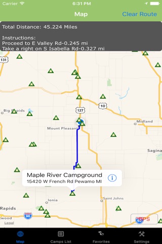 Michigan – Camping & RV spots screenshot 2