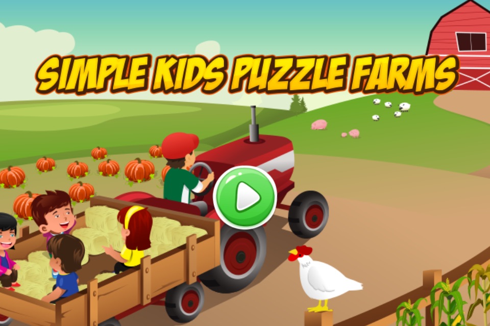 Simple Kids Puzzle Farm - Animal Match Game Fun! screenshot 3