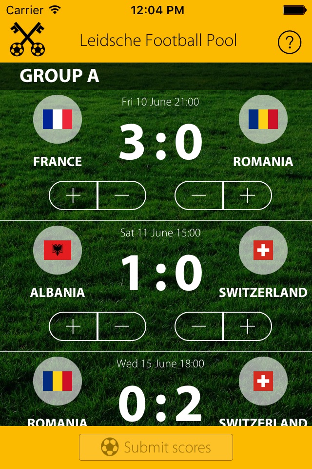 Leidsche Football Pool screenshot 2